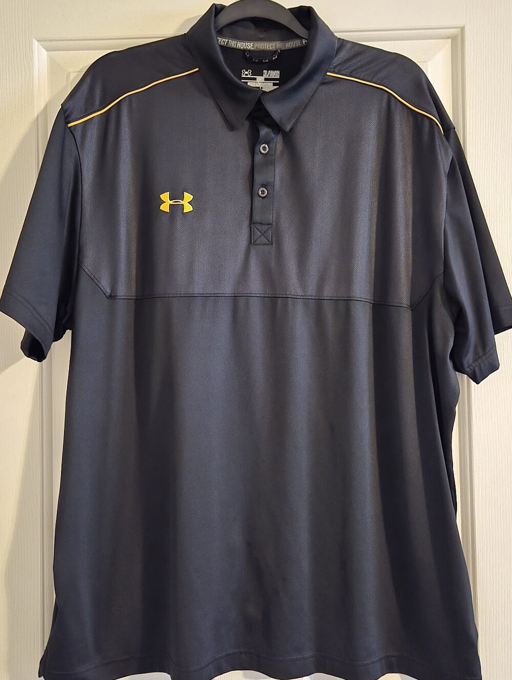 Mens Under Armour Black Polo